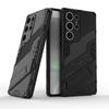 Suitable for Samsung S25Ultra Punk Anti Drop Phone Case and Samsung S25 Edge Multi Functional Stand Protective Case
