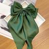 Women Hairpin Large Size Long Ribbon Bowknot Decor Spring Hair Clip Lightweight Back Head Hair Pin Hair Accessory