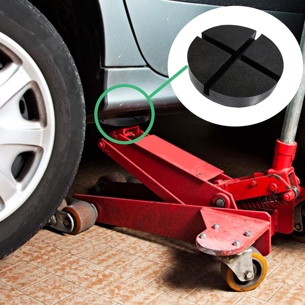 5.5” Large Rubber Jack Pad/Slotted Jack Pucks | Made from Heavy Duty Rubber, Th