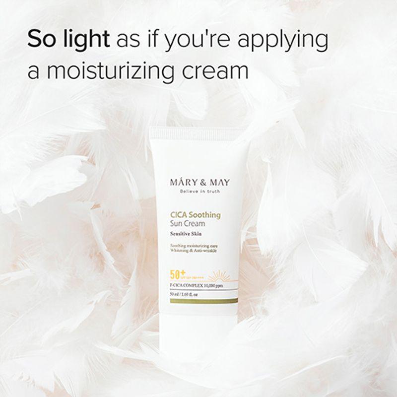 [Mary&May] CICA Soothing Sun Cream SPF50+ PA++++ 50ml