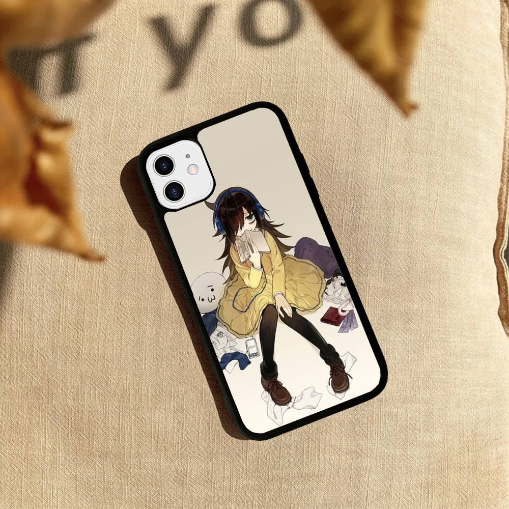 Watamote K-Kuroki T-Tomoko Phone Case For IPhone 17 16 15 14 13 Plus 12 11 Pro Max PC+TPU Cases Back Cover