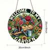 3D Metal Wall Art Garden Decor, Large Outdoor Flower Panel for Patio Veranda