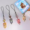 Lovely Cartoon Cat Key Chain Charming Feline Pendant Anti-Lost Chain Jewelry
