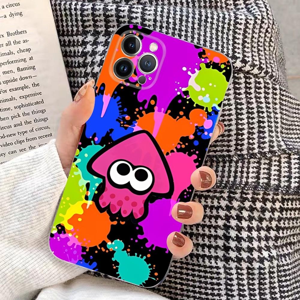 J-jogo GAME S-SplatoonS Phone Case For iPhone 15 14 11 12 13 Mini Pro XS Max Cover 6 7 8 Plus X XR SE 2020 Funda Shell