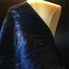 Dark Blue Gold Thread Jacquard Fabric Horse-Face Skirt Dress DIY Sewing Designer Cloth Background Decoration Material