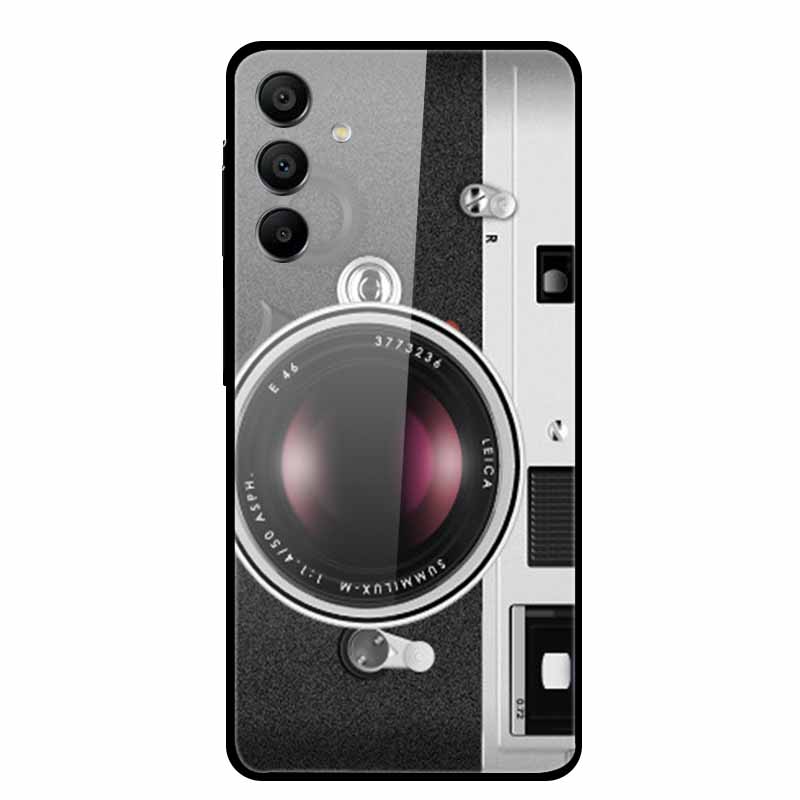 Tempered Glass Case for Samsung Galaxy A16 5G Back Cover Hard Case for SamsungA16 Phone Case Fundas Cool Protective Cute Bumper