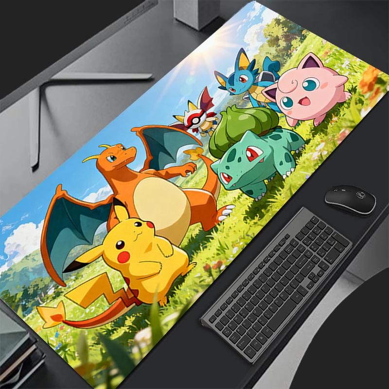 Anime Pokemon Pikachu Mouse Pad Game Rubber Mini Pc Keyboard Laptop Computer Speed Desk Mat Gaming Acessories Mousepad Rug