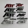 Logo 3D Metallo Cromo Nero Emblema ABT Adesivo Distintivo Griglia Anteriore Auto