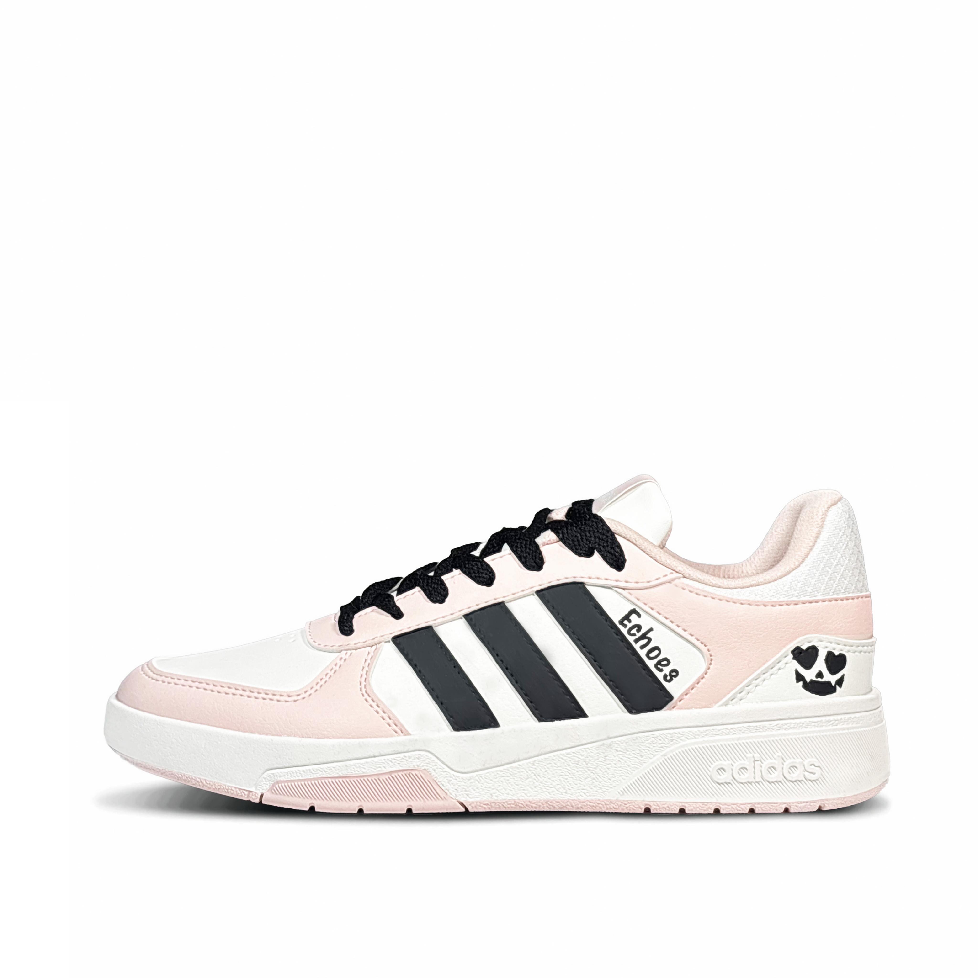 

Adidas COURTBEAT Pink Black Heart Low top Skateboard Shoes Unisex Black Pink KI6785(Team-814) 36