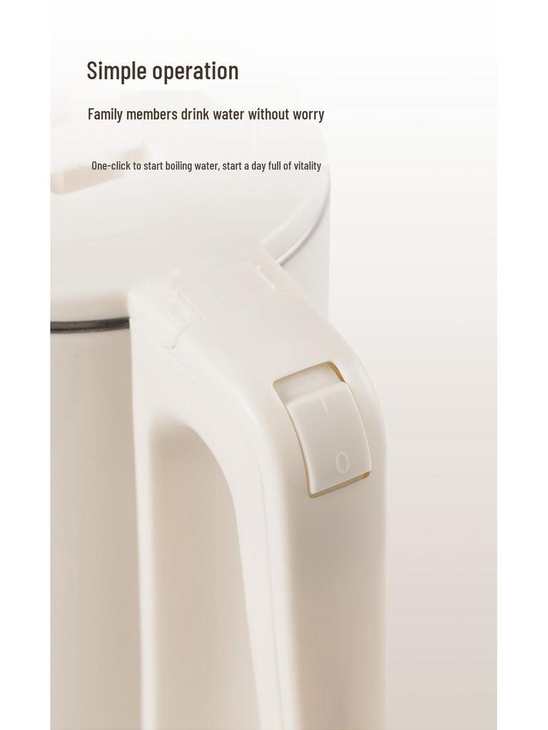 2.5L Smart Electric Kettle with Double Layer, Anti-Scald Design, Automatic Power-Off, and Keep Warm Feature