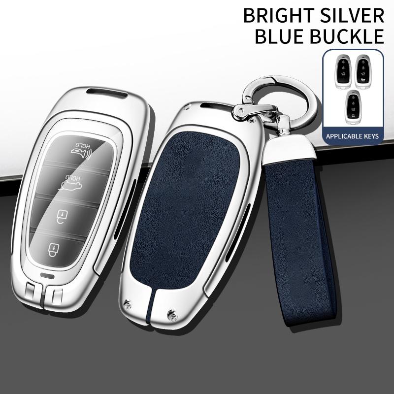 3/4 Button Car Key Holder For Hyundai Santa Fe Tucson Tucson Solaris Sonata Hybrid Nexo Nx4 Santafe Dn8    Key Fob