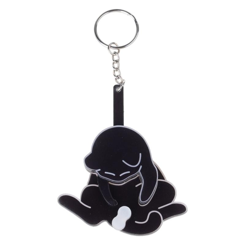 

Unique Acrylic Cat Keychain with Rotatable Design Bag Hanging Pendant Suitable for Women Bag and Purse Decorating 1