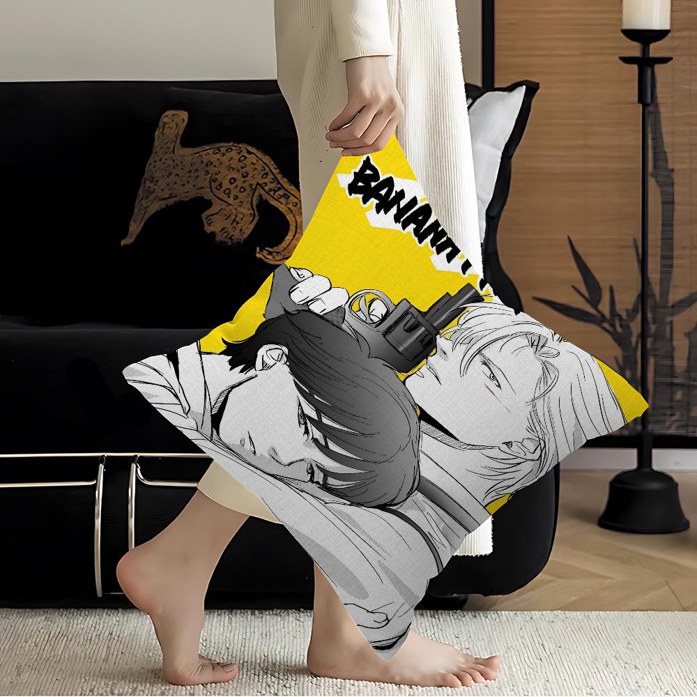 Аниме Банановая рыба Наволочка Декоративная Подушка Диван Домашний Декор чехол наволочки 16x16Inch