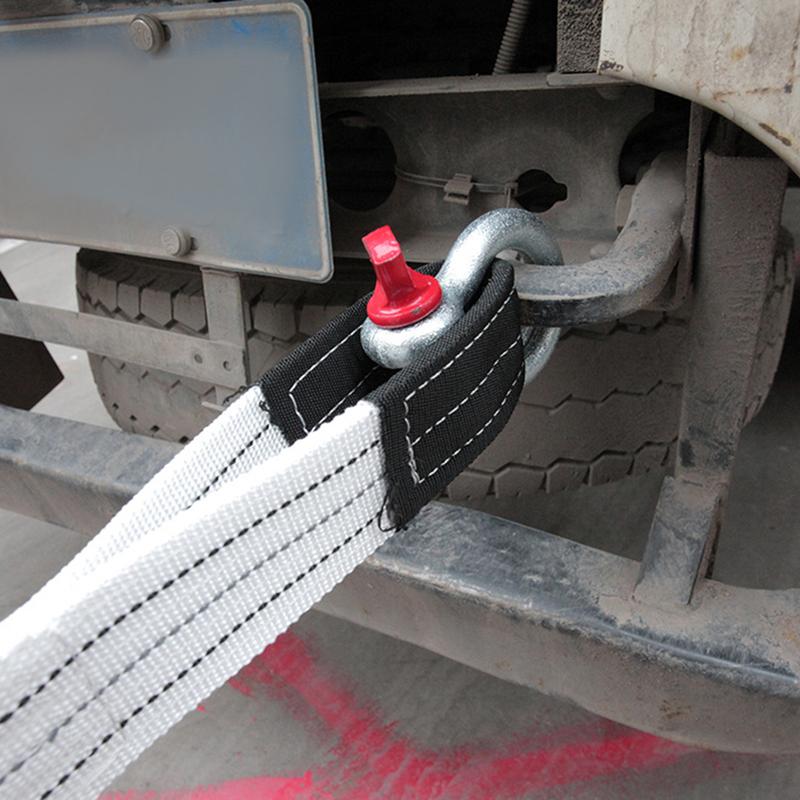 Durable High Strength Trailer Winch Strap (Up To 6 Ton) 5 Meters Towing Ropes with Hook for Car Rescue Equipment