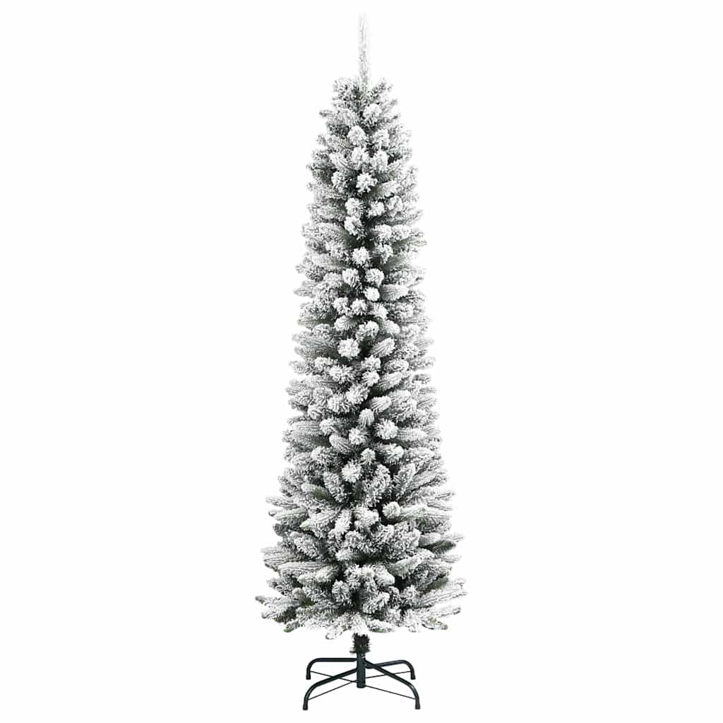 Artificial Christmas Tree with 150 LEDs and Stand White 120 cm