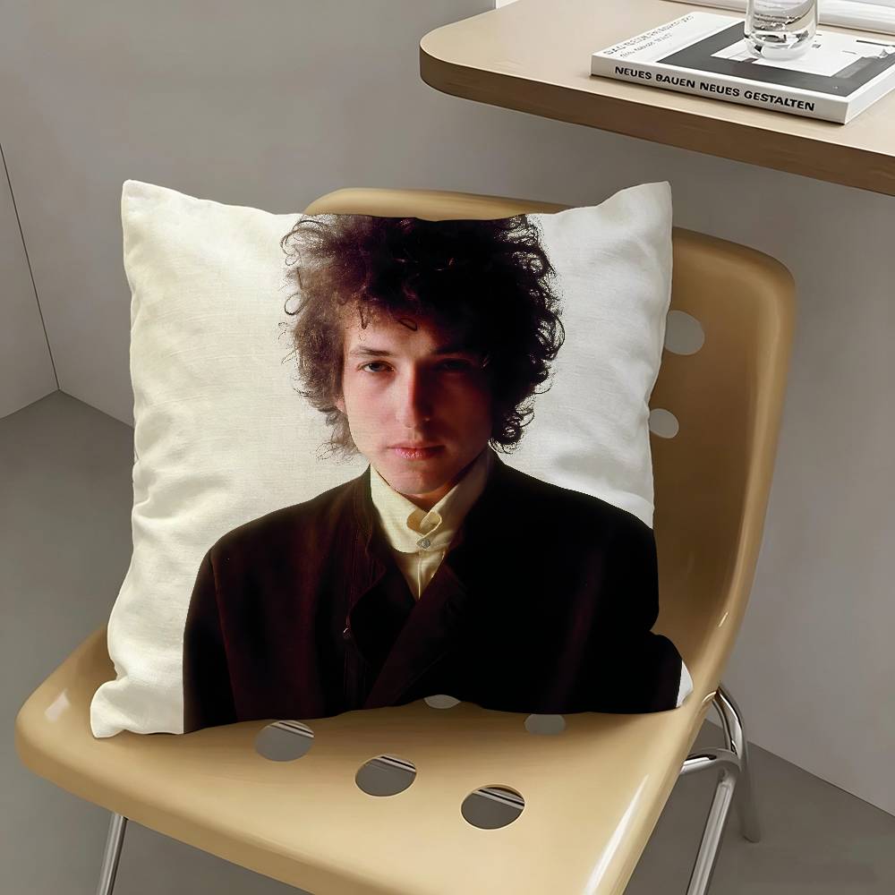 1pc Singer B-ob D-ylan Pillow Case Fashion Square Pillowcase Bedroom Sofa Room Ins Decoration Leisure