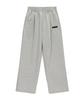 URBANAGE [Non-Fleece Or Fleece] Daily Standard Wide Pants Melange Grey