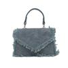 Denim Tassel Bag Women'S Niche Retro High-Value Chain Shoulder Bag Fashion Portable Messenger Bag