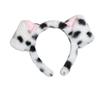 Leopard Print Plush Puppy Ears Headband - Cute and Funny Hair Accessory for Women