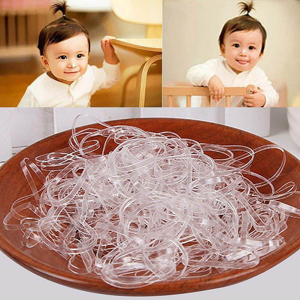 Useful Elastic Hair Styling Tool Rubber Hair Band Ponytail Holder 500 Pcs Hair Ties Ropes