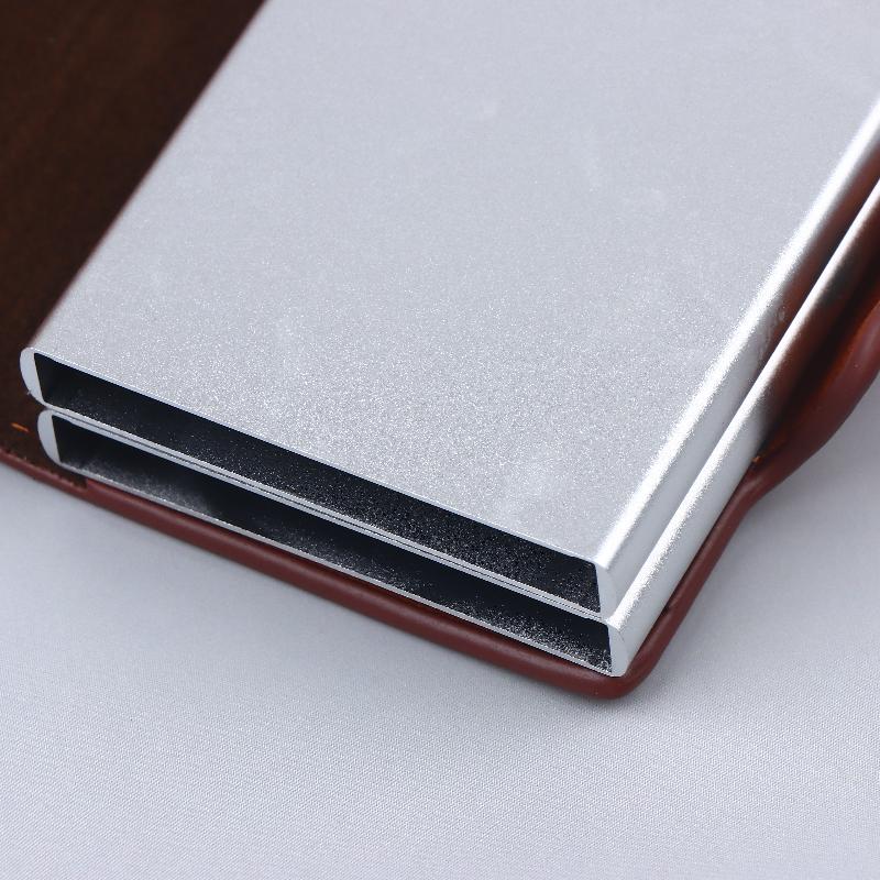 Large Capacity Double Layer Id Credit Card Holder Anti Rfid Blocking Protected Magic Wallet For Men Carbon Fiber Cardholder Case
