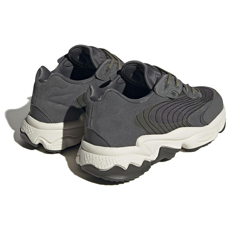 Adidas Originals Ozweego Leather Sports Comfortable Slip Resistant Durable Lightweight Low Top Lifestyle Casual Shoes Unisex Casual Shoes H03699