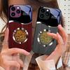 Circle Dragon Blue For IPhone 16 Pro Max 15 Pro 14 13 12 Mini 11 XS Max XR 7 8 Plu SE 2022 Tempered Glass Phone Case