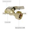 Copper Quick Clamp Tire Inflation Chuck with 6-8MM American Thread Adapter