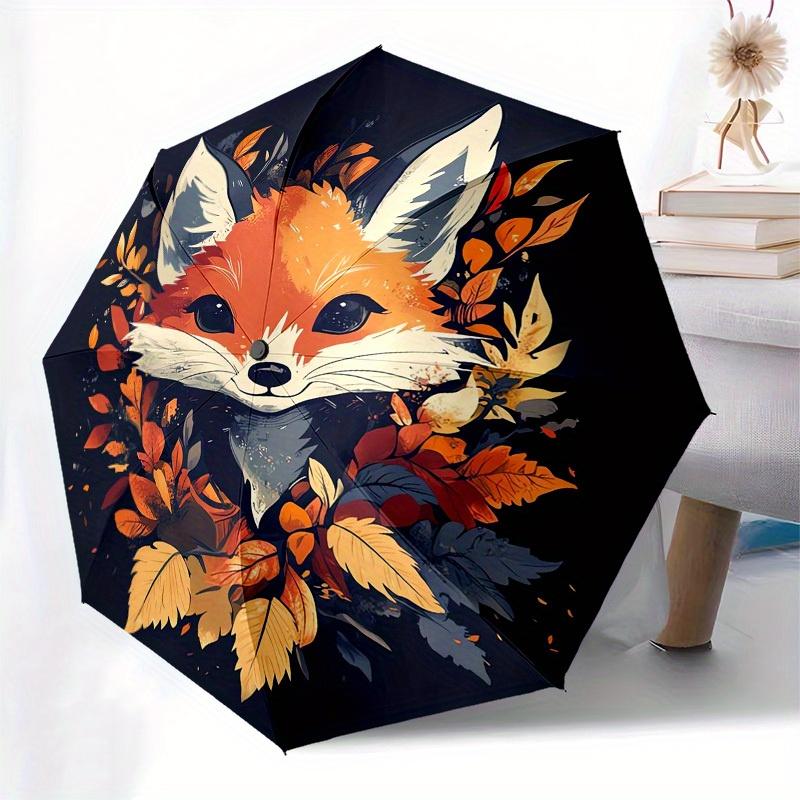

Women s Compact Windproof Umbrella with Auto Open/Close - Tri-Fold Travel Umbrella, Windproof, Portable, One-Touch Button, Cut