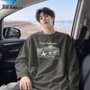 Men's American Style Heavyweight Cotton Long-Sleeve T-Shirt