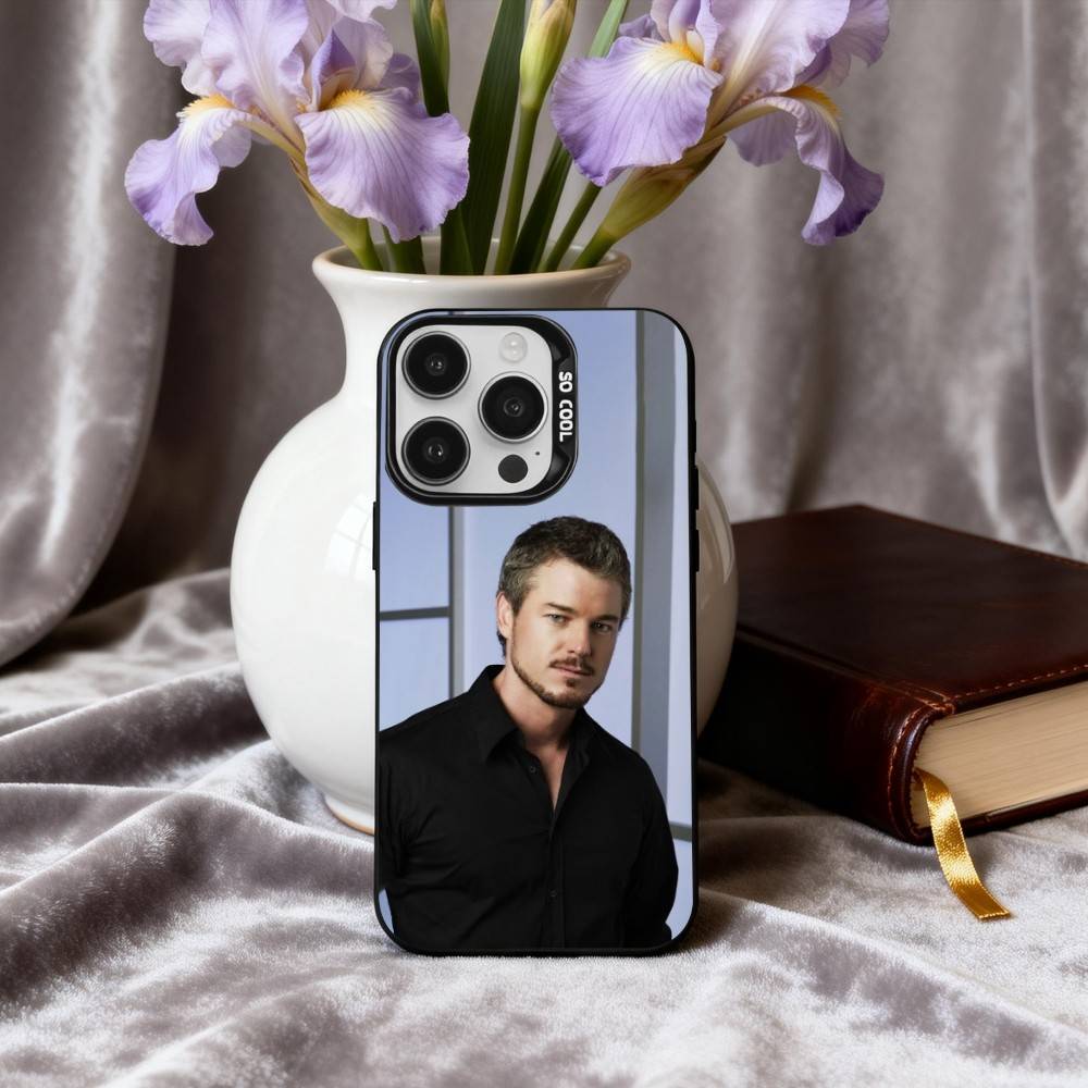 Actor E-Eric D-Dane Phone Case For iPhone17,16,15,14,13,12,11 Plus,Pro Max Black Candy Silver Phone Case