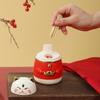 Adorable Cartoon Style Automatic Toothpick Box Nice Plastic Toothpick Holder Dust-proof Toothpick Dispenser Home Restaurant Press Design