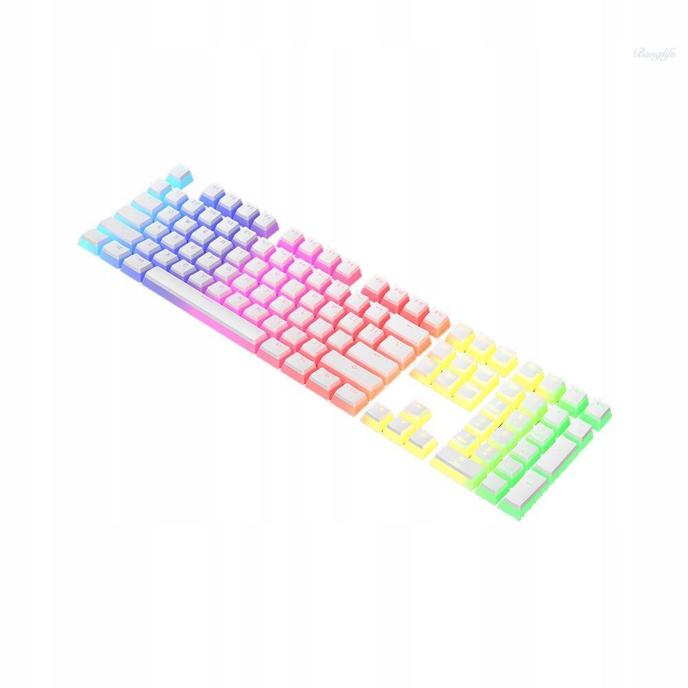 Keycaps PBT Pudding White Keycaps for Profile Mechanical Keyboards