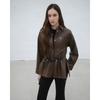 Gnarly Fake Leather Pocket Long Blouse Er4wb160