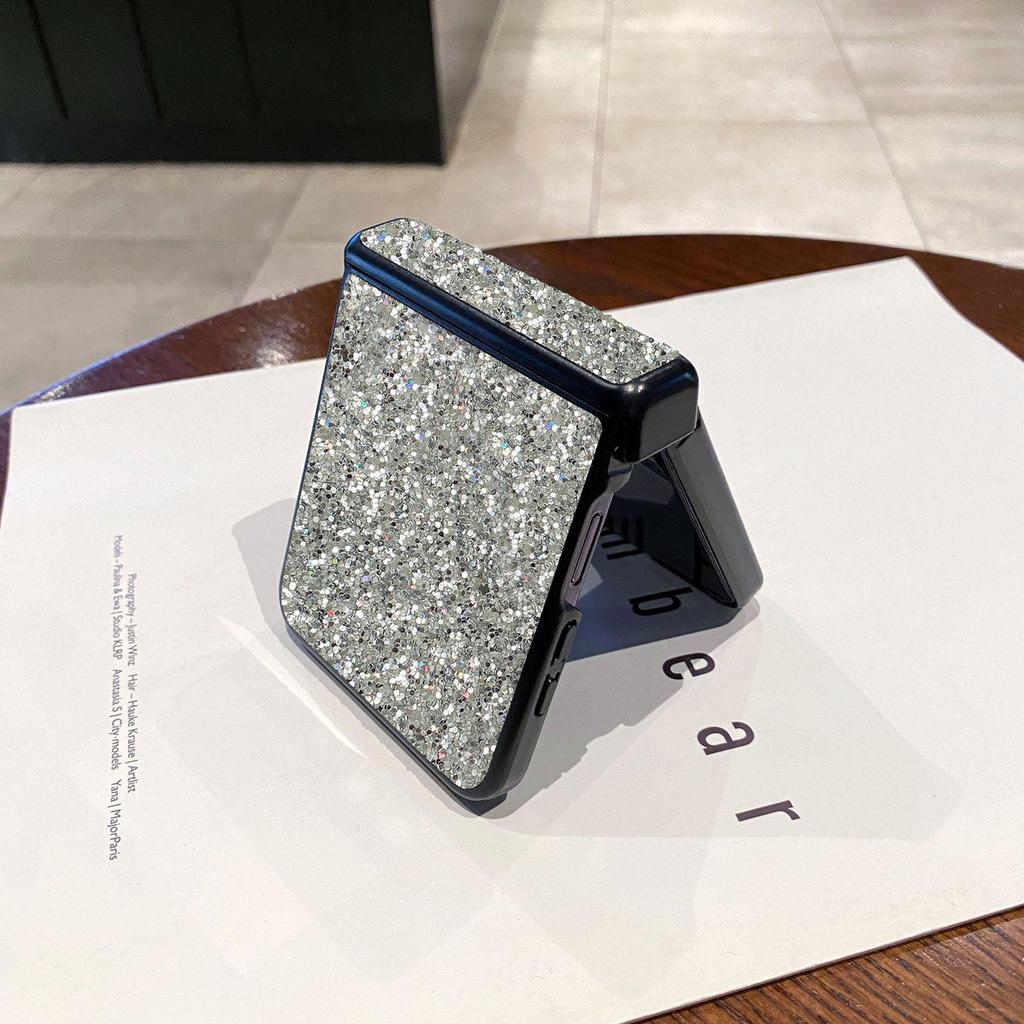 Husă de lux cu sclipici mat pentru Samsung Z Flip7: Protecție cu acoperire completă pentru ZFlip6