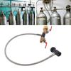 CGA-320 CO2 Cylinder Refill Adapter with Hose For Filling Soda Tank 24" Without Gauge