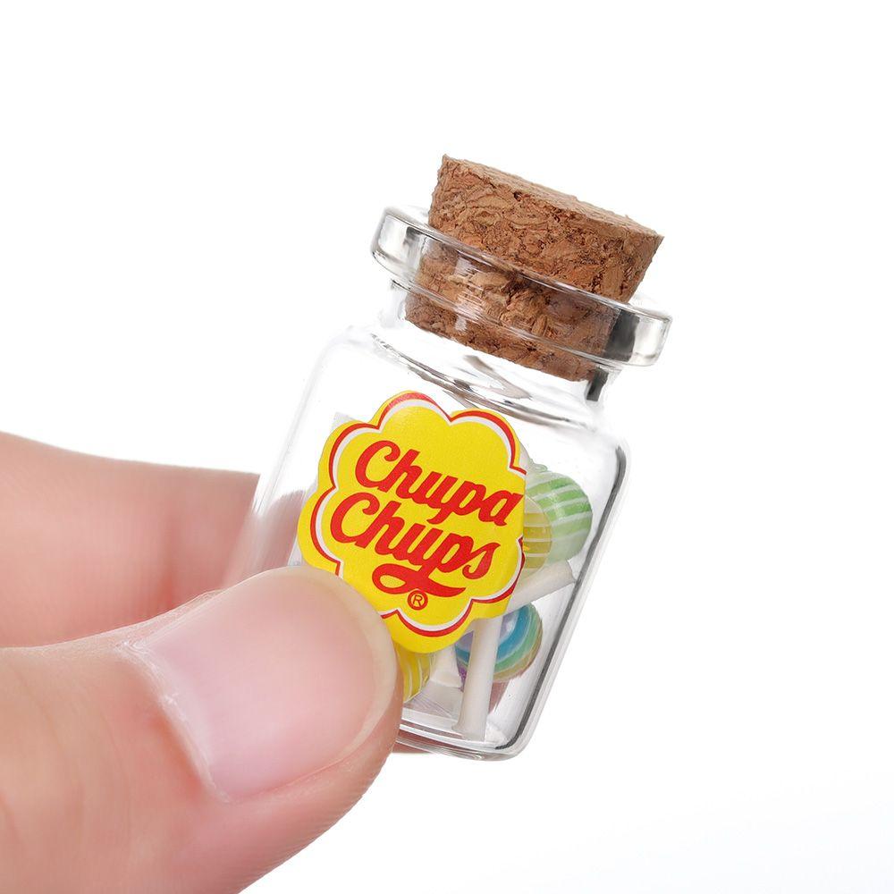 Doll House DIY Accessories Candy Box Lollipops With Jar Simulation Sugar Dollhouse Miniature Food