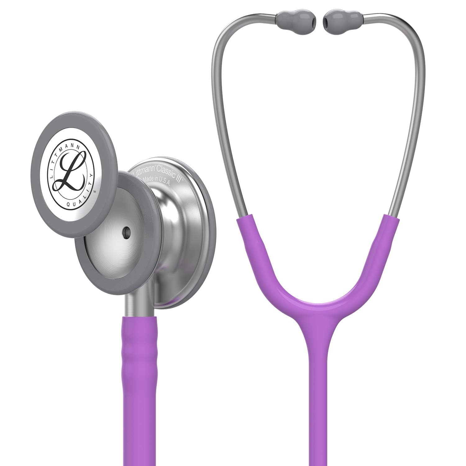 

Classic Stethoscope 5832 Binaural Stethoscope with Adult and Pediatric Chestpiece Lavender 3M™ Littmann® III™ Single-Tube (Silver/Stainless Steel),