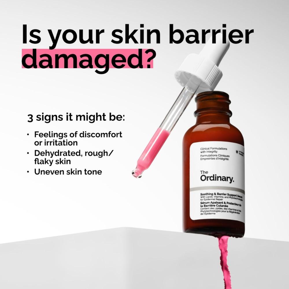 The Ordinary Soothing   Barrier Support Serum For Sensitive Skin 1 Oz