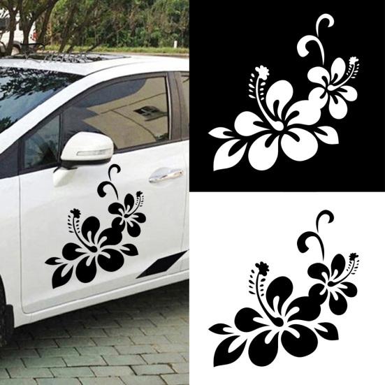 Blumen-Blumen-Auto-Aufkleber, selbstklebende Auto-Karosserie-Fensterdekoration
