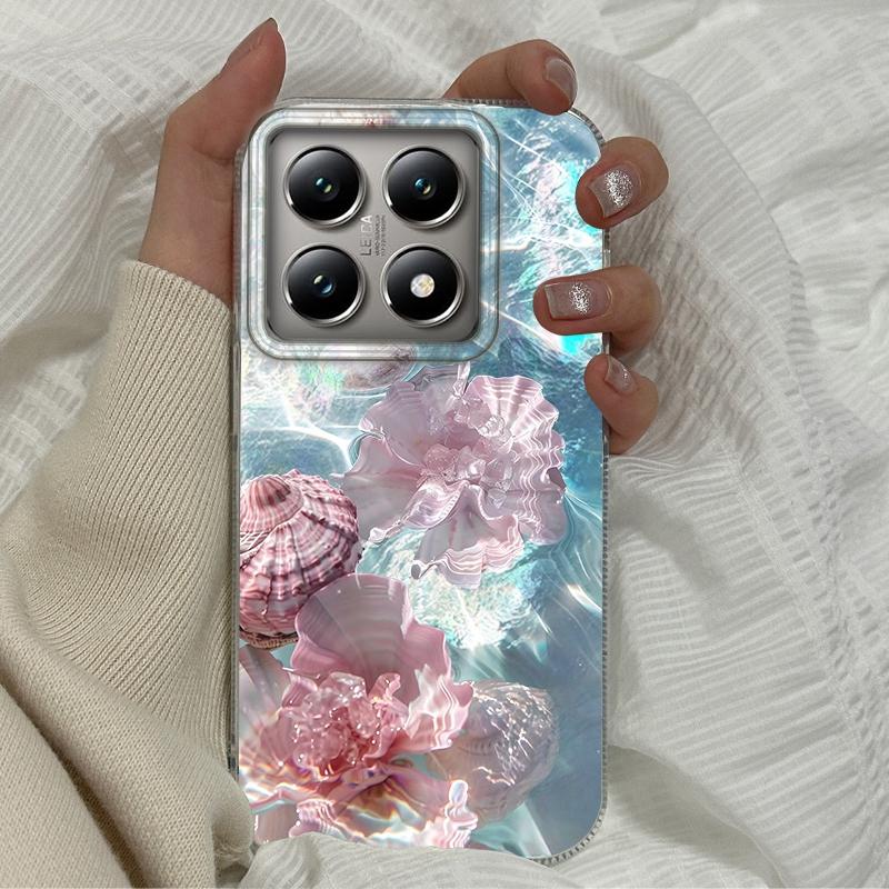 Summer Seashell Seaside Wave Beach Girls Women Phone Case For Xiaomi 14T 13T Pro 14Tpro 11 Lite 5G NE Shockproof Fundas Cover