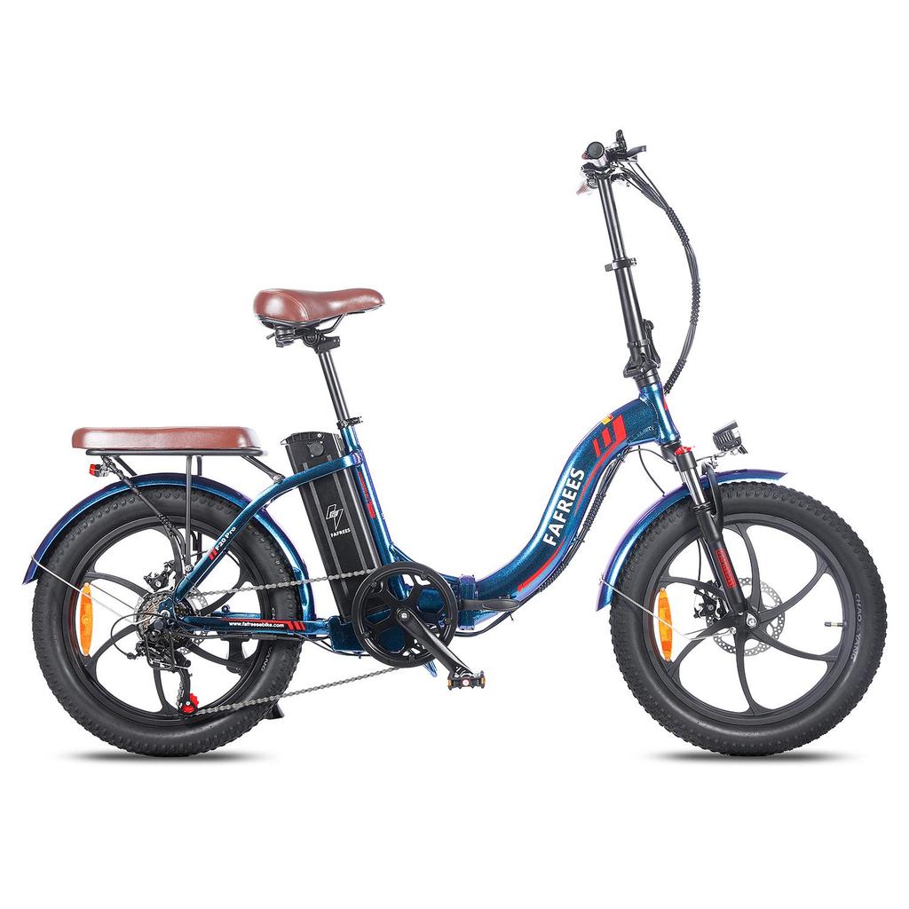 FAFREES F20 Pro Electric Bicycle 250W Motor, 36V 18Ah Battery, 20*3.0 Inch Tire, IP54 Waterproof, 80-100KM Range E-bike