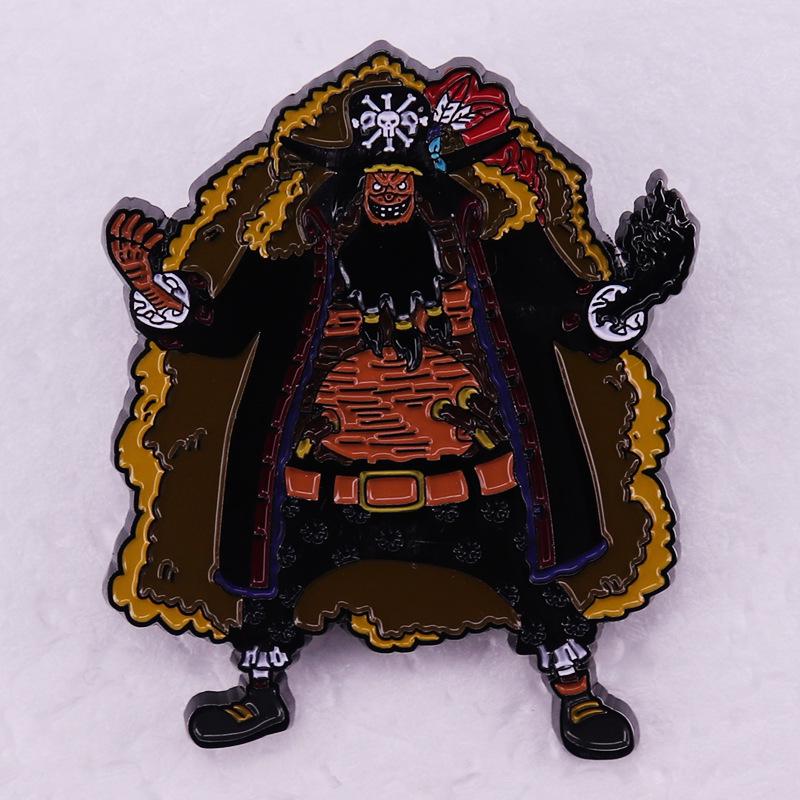 

Blackbeard Brooch: One Piece Villain Anime Badge - Dreams of People Never End Two-Dimensional Gift