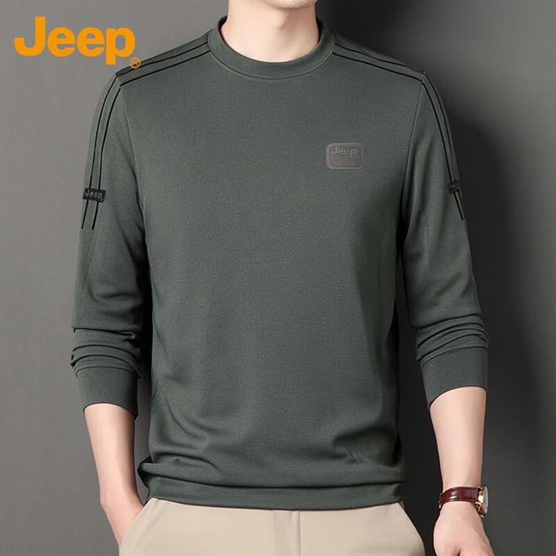 JEEP Men s Casual Crewneck Long Sleeve T-Shirt XL