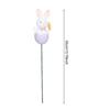 Easter Bunny Picks with Pastel Eggs DIY Floral Arrangement Decor Cute Spring Party Decoration for Home Centerpiece