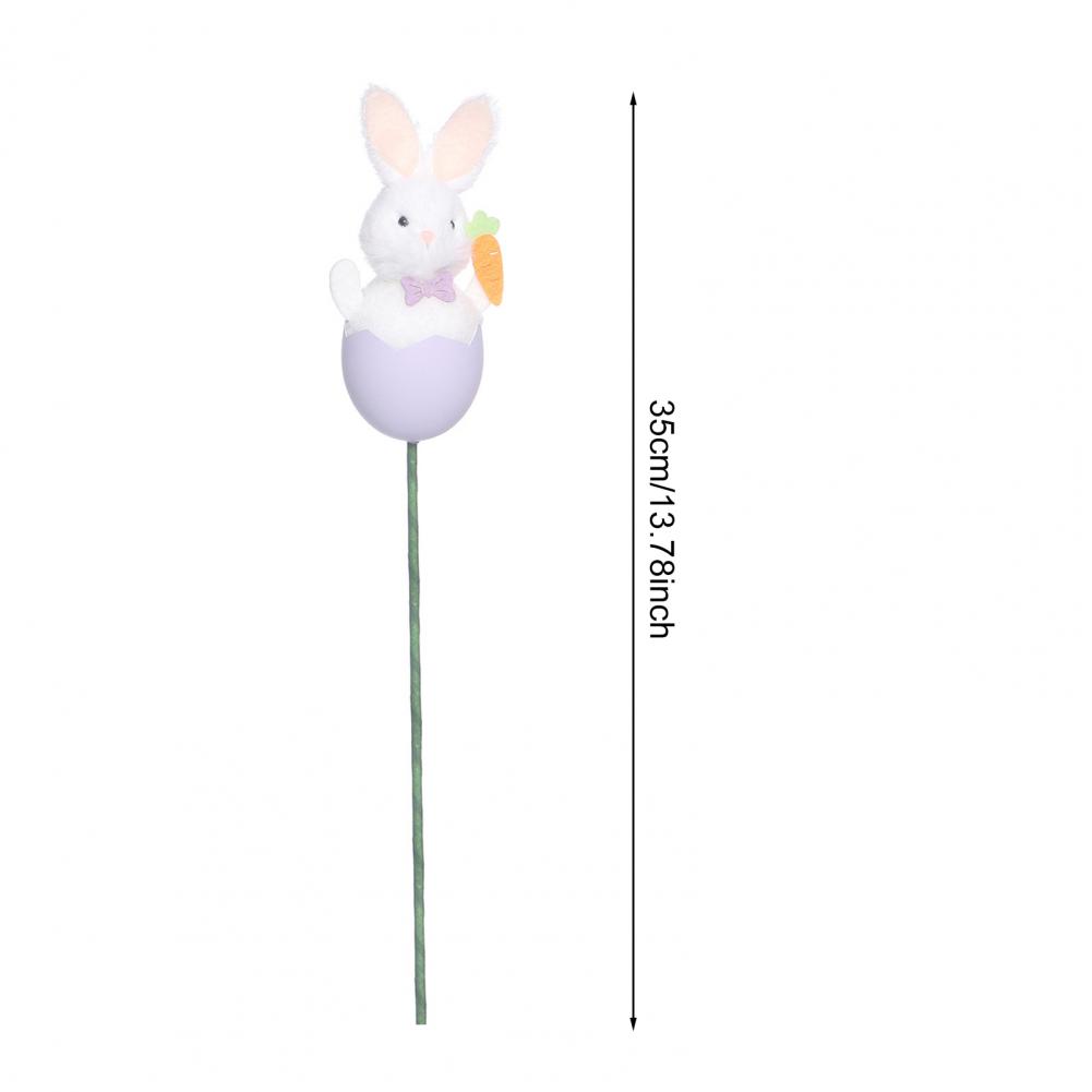 Easter Bunny Picks with Pastel Eggs DIY Floral Arrangement Decor Cute Spring Party Decoration for Home Centerpiece