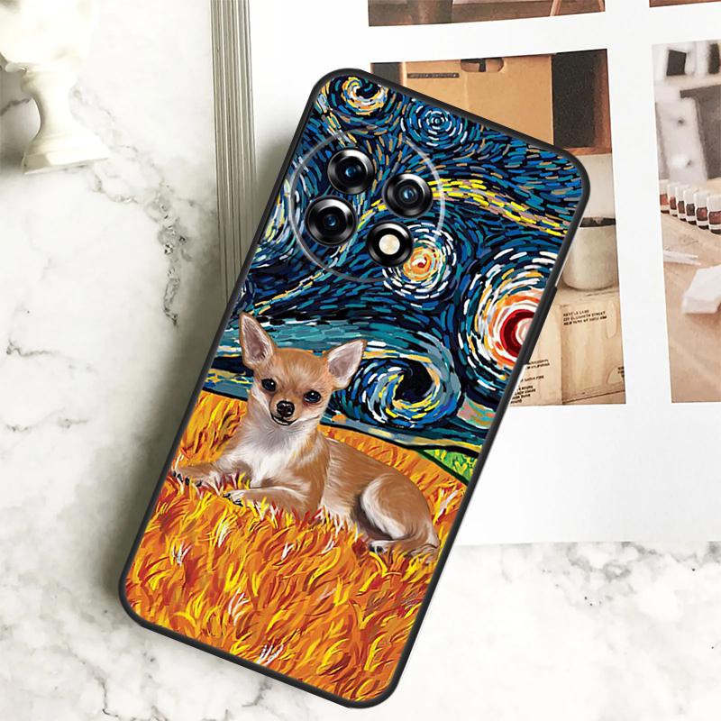 Cartoon Chihuahua Hund Fall Für OnePlus 12 12R 11 9 10 Pro 10R 9R 8T 10T Nord 3 CE 2 Lite 2T N10 N20 N30 CE4 Abdeckung