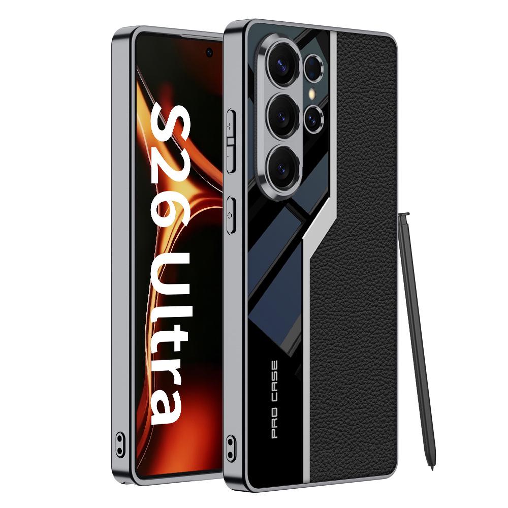 Samsung S26 Ultra Supercar Electroplated Leather Phone Case for Men & Women
