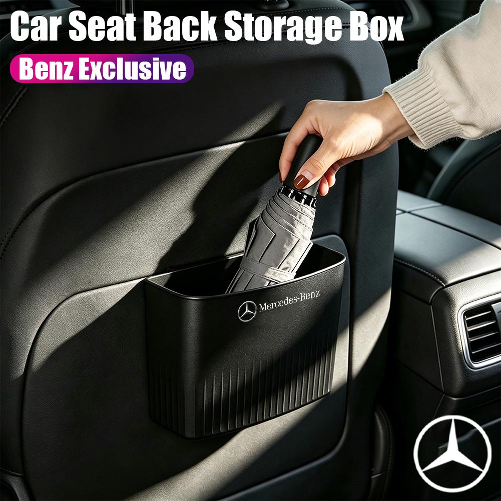 MEA4 Car Plastic Hanging Multi-Functional Storage Box Trash Can Accessories For Mercedes-Benz GLC X253 X254 C-Class W205 W206 A-Class