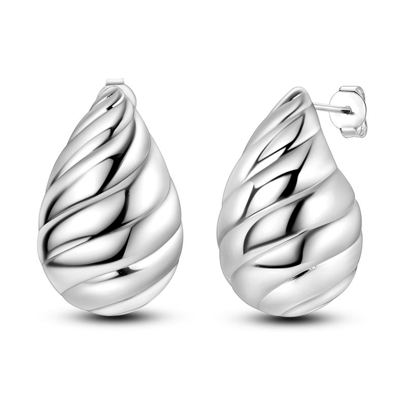 925 Silver Fashion Starry Moon Sun Series Stud Earring Zircon For Women Exquisite Daily Wear Jewelry Accessories Gifts